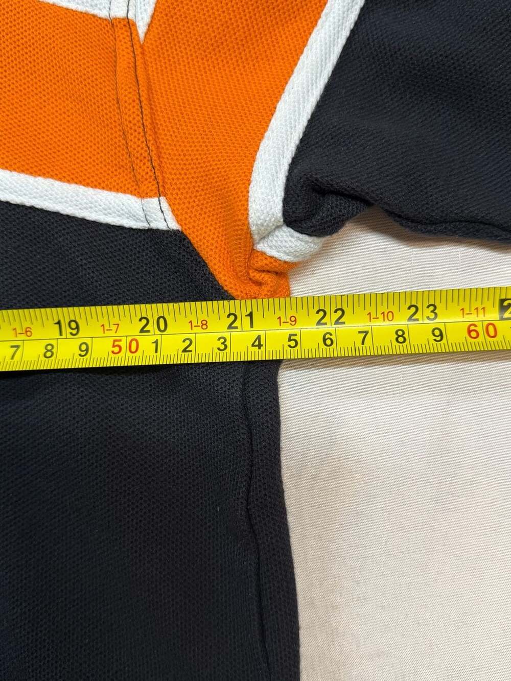 Harley-Davidson Mens L Black Orange Stripe Polo Shirt Embroidered Logo - Picture 5 of 7